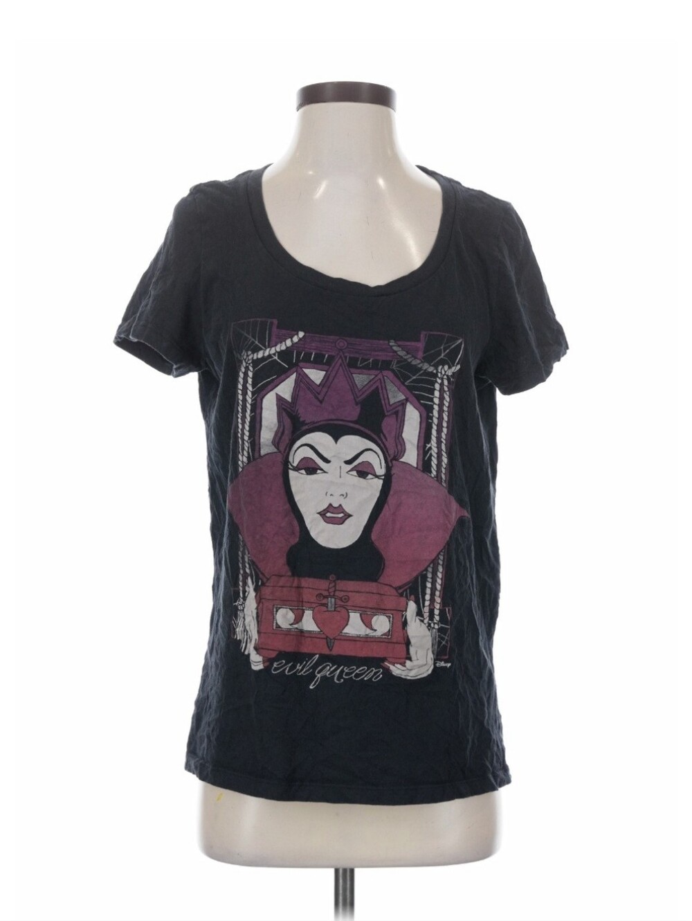 Disney Black Evil Queen Graphic Short Sleeve Tee